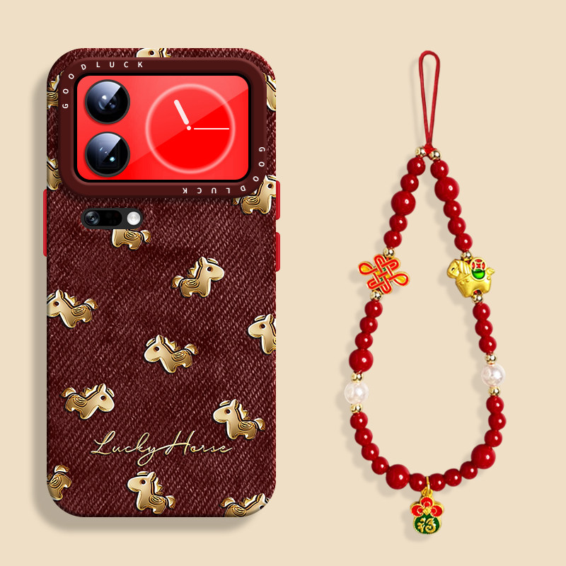 酒红金驹图适用小米17promax红色手机壳小米17pro液态软壳17硅胶15pro保护套XIAOMI男女ultra挂绳14新年15,3C数码配件,手机保护套/壳,淘宝优惠券,粉丝福利购,淘宝优惠卷