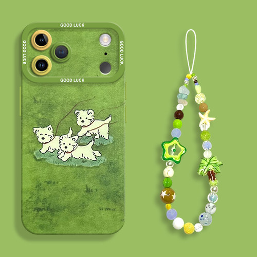 适用于苹果17草原潦草小狗壳