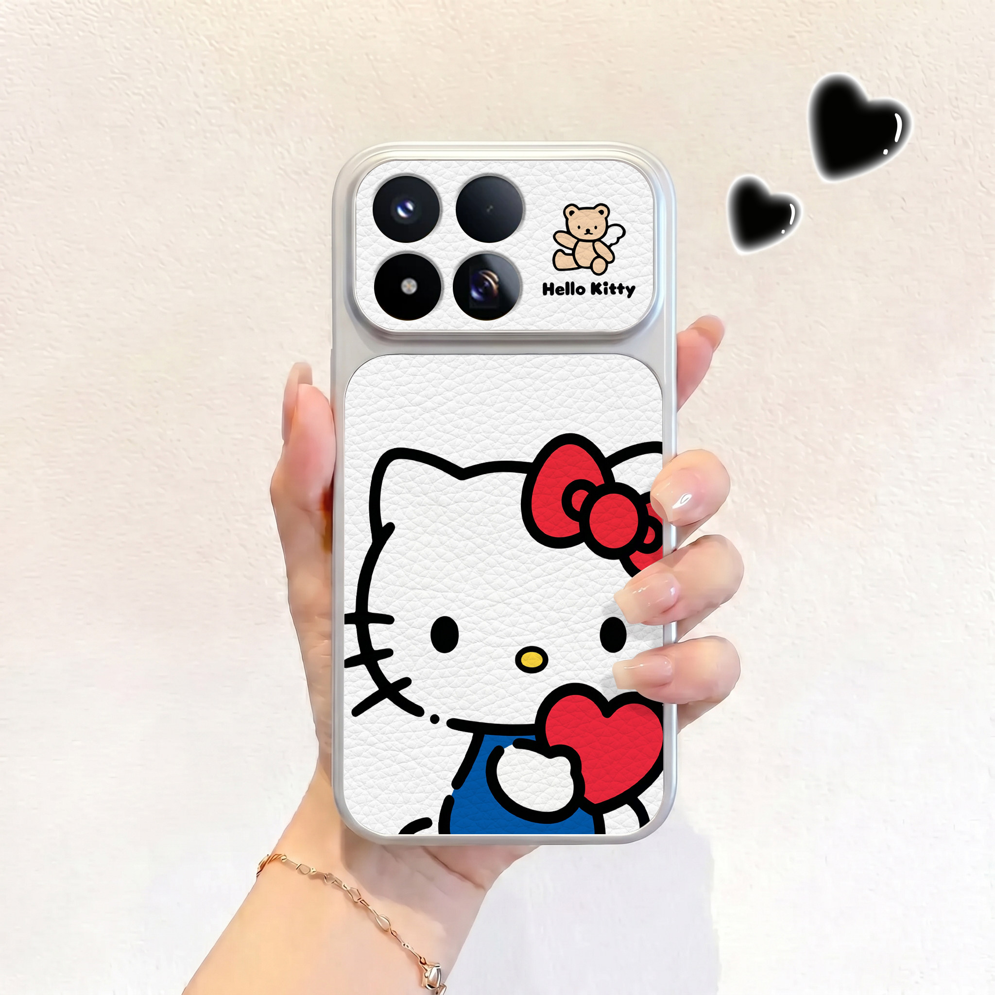 抱红心kt适用小米17max手机壳小米17promax皮纹壳17硅胶15pro保护套XIAOMI男女ultra高级14仿皮15卡通新款