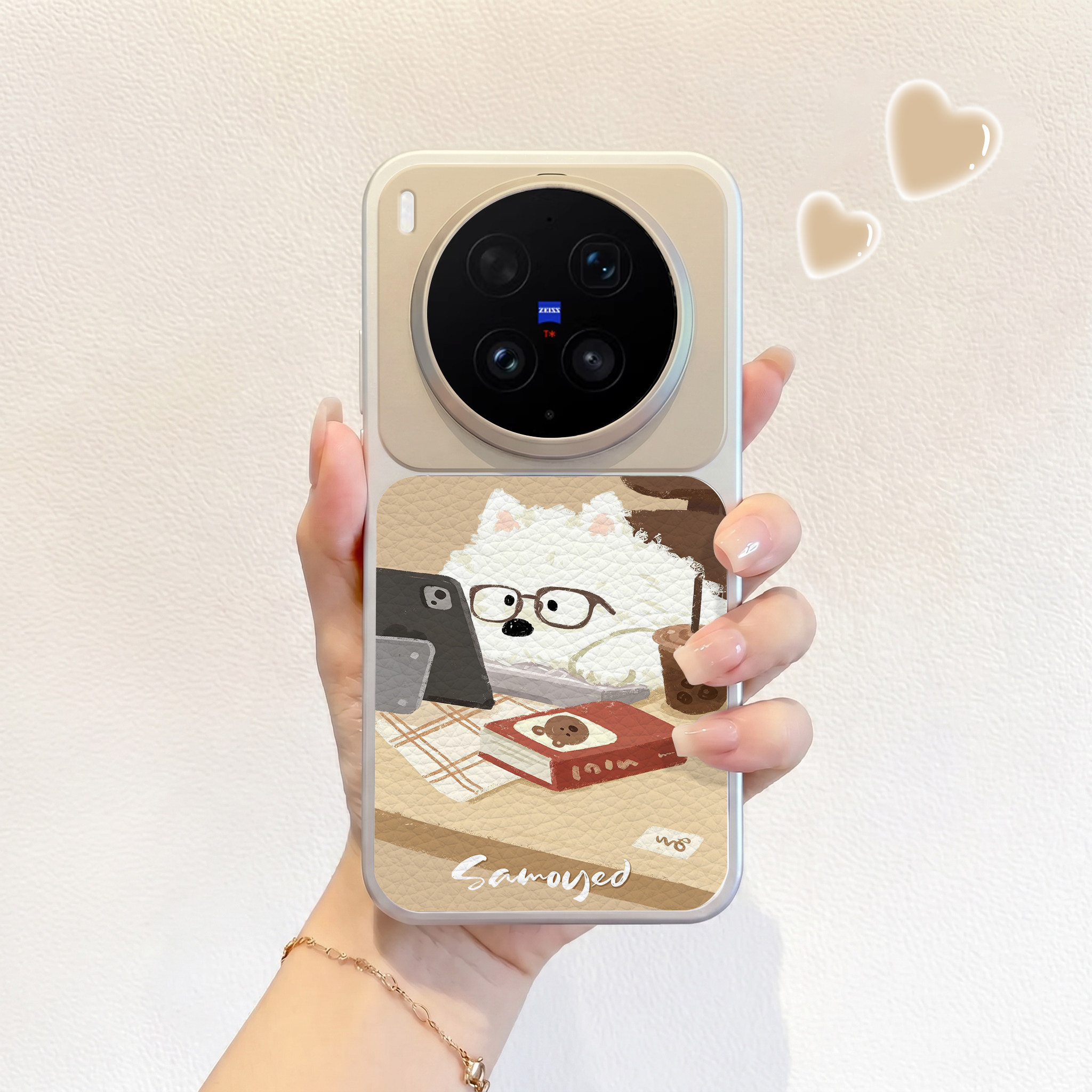 工作眼镜狗适用vivox300ultra新款手机壳vivox300s皮质硅胶壳x300全包x200保护套VIVO男女x100高级pro卡通