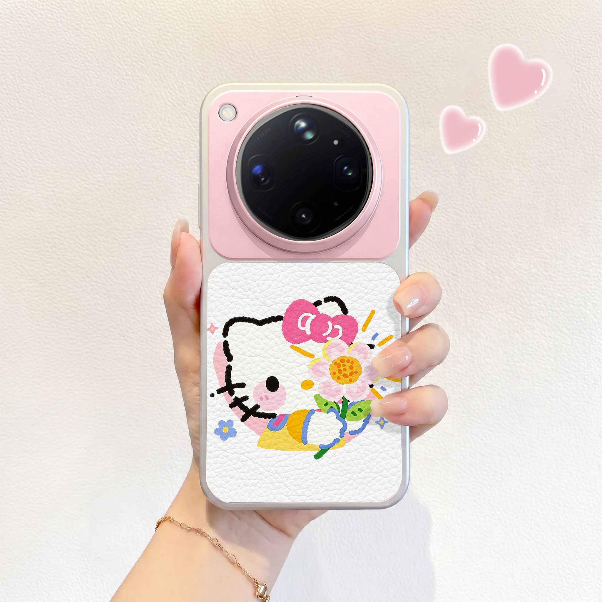 适用oppofindx9ultra发光花kt壳
