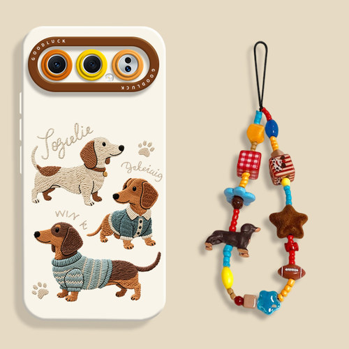 【小红书爆款】刺绣腊肠狗手机壳