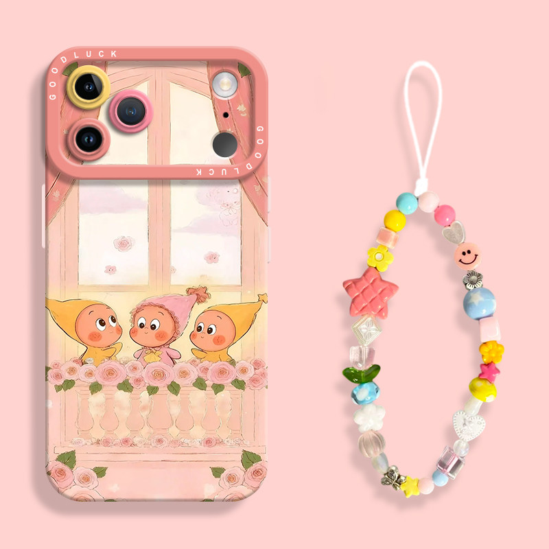 适用苹果17花海庄园星星人手机壳