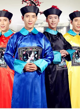 包邮古装清朝官服太监服古代大臣公公装僵尸服装一品官演出服男装