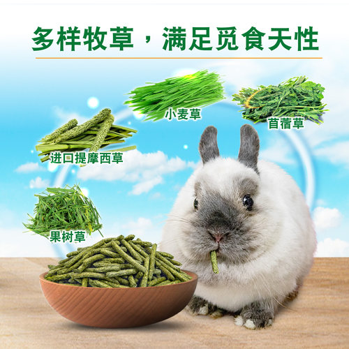MH40草先生维力混合草条兔子龙猫豚鼠荷兰猪提草果树苜蓿小麦100g