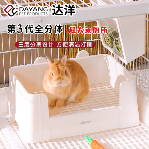 达洋新款兔兔厕所大号分体双固定