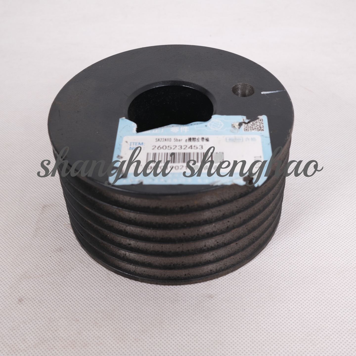 2605232453复盛正厂螺杆空压机SA22A10.5barg机体皮带轮(6槽)