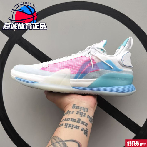 正品李宁闪击精英版高帮低篮球鞋