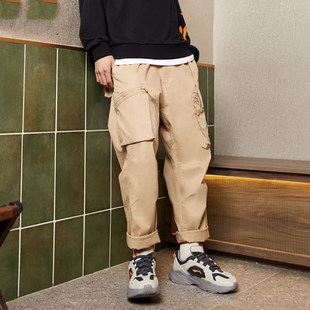 AKXQ127 运动长裤 李宁男子秋冬款 直筒宽松舒适潮流工装