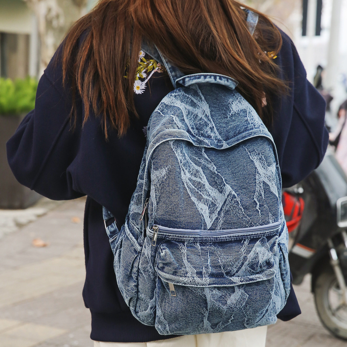 书包女复古森系帆布双肩包韩版原宿高中大学生休闲百搭背包女双肩