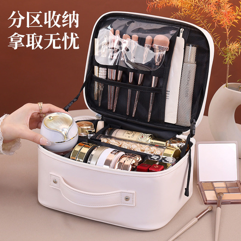 新品立体多分格大容量化妆包便携旅行可套行李箱化妆品收纳包