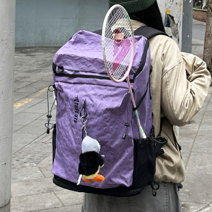 大容量羽毛球包男新款时尚简约大方双肩包运动健身旅行包篮球包女