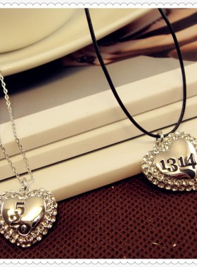 饰品情侣项链明星同款吊坠