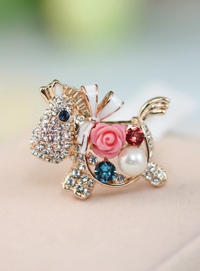 饰品珍珠贝壳镶钻夸张韩版指环