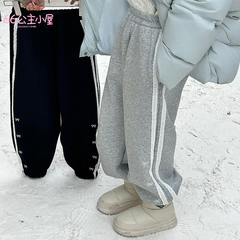 66公主百搭加绒时尚休闲裤
