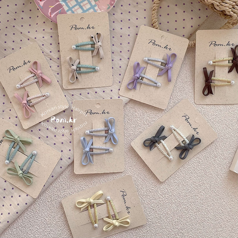 新款韩系简约蝴蝶结发夹