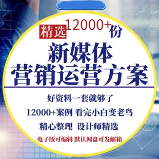 4A广告公司新媒体营销创意策划全案品牌PPT策划方案宣传运营模板