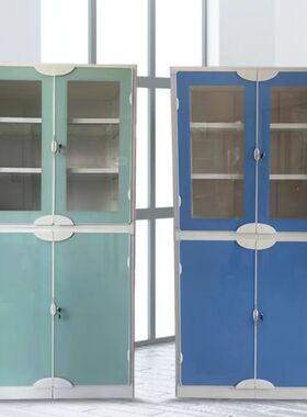 实验室仪器柜 防腐试剂柜 学校物理化学通风标本柜 带锁PP药品柜