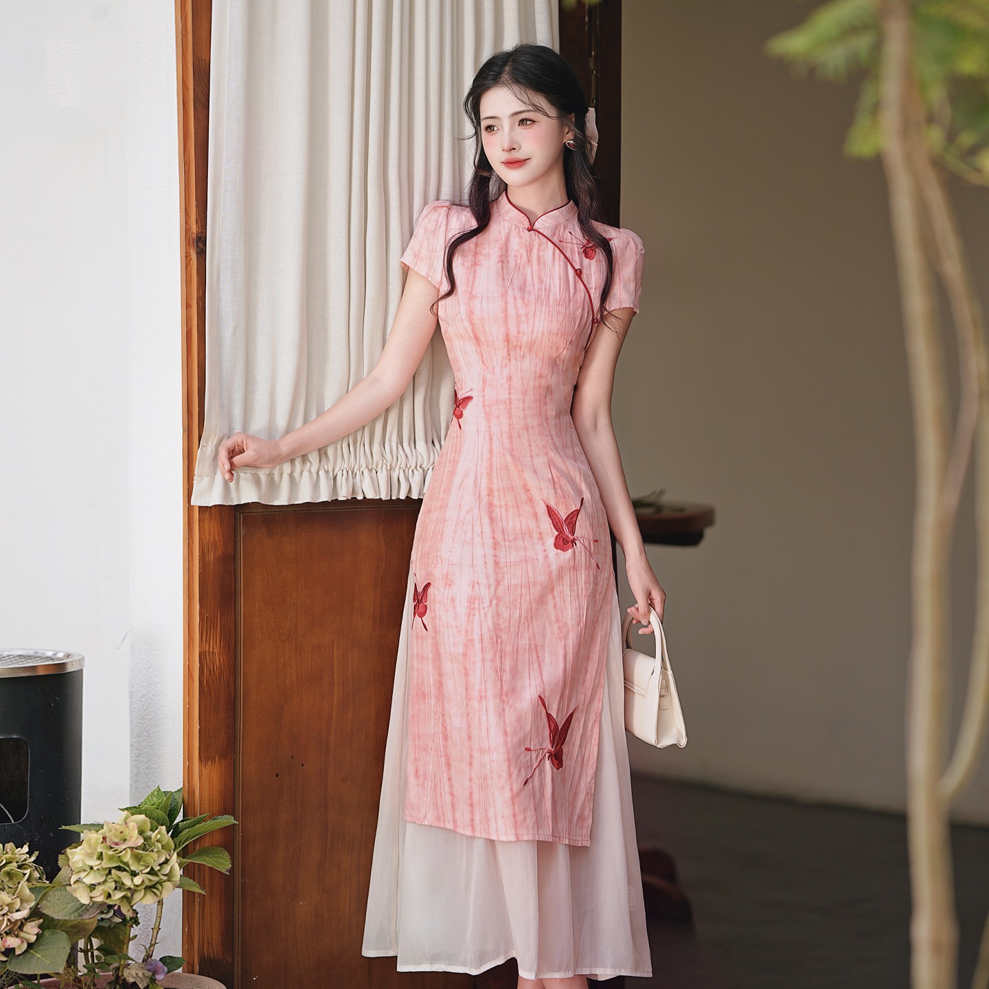 茶艺服民国风女装中国风复古文艺