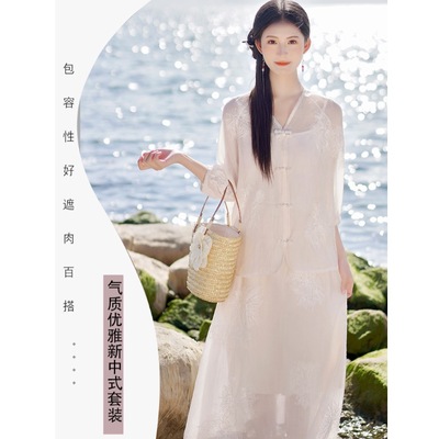 清冷高级感网红名媛复古唐装