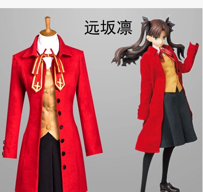 Fate stay night远坂凛 间桐樱 cos服 校服 制服日常cosplay服装