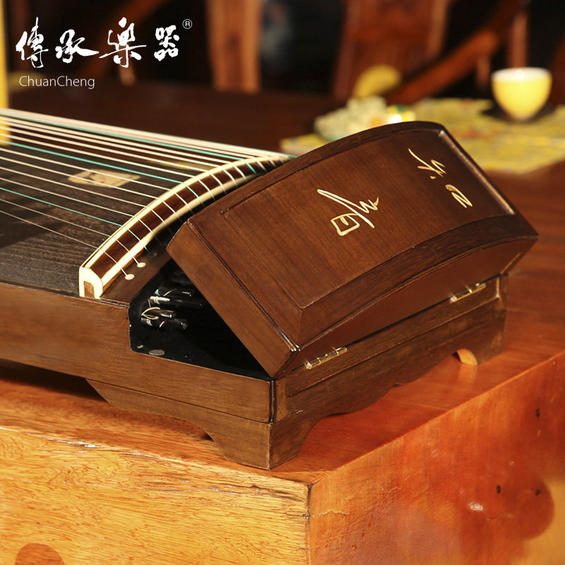 传承牌新款扬州尼龙钢丝弦楠木知音三级演奏筝古筝教学考级乐器