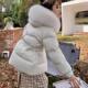 棉服女2025新款 连帽大毛领加厚棉袄收腰韩版 炸街小个子过冬外套潮