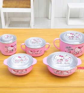 韩国进口hellokitty乐扣宝宝碗