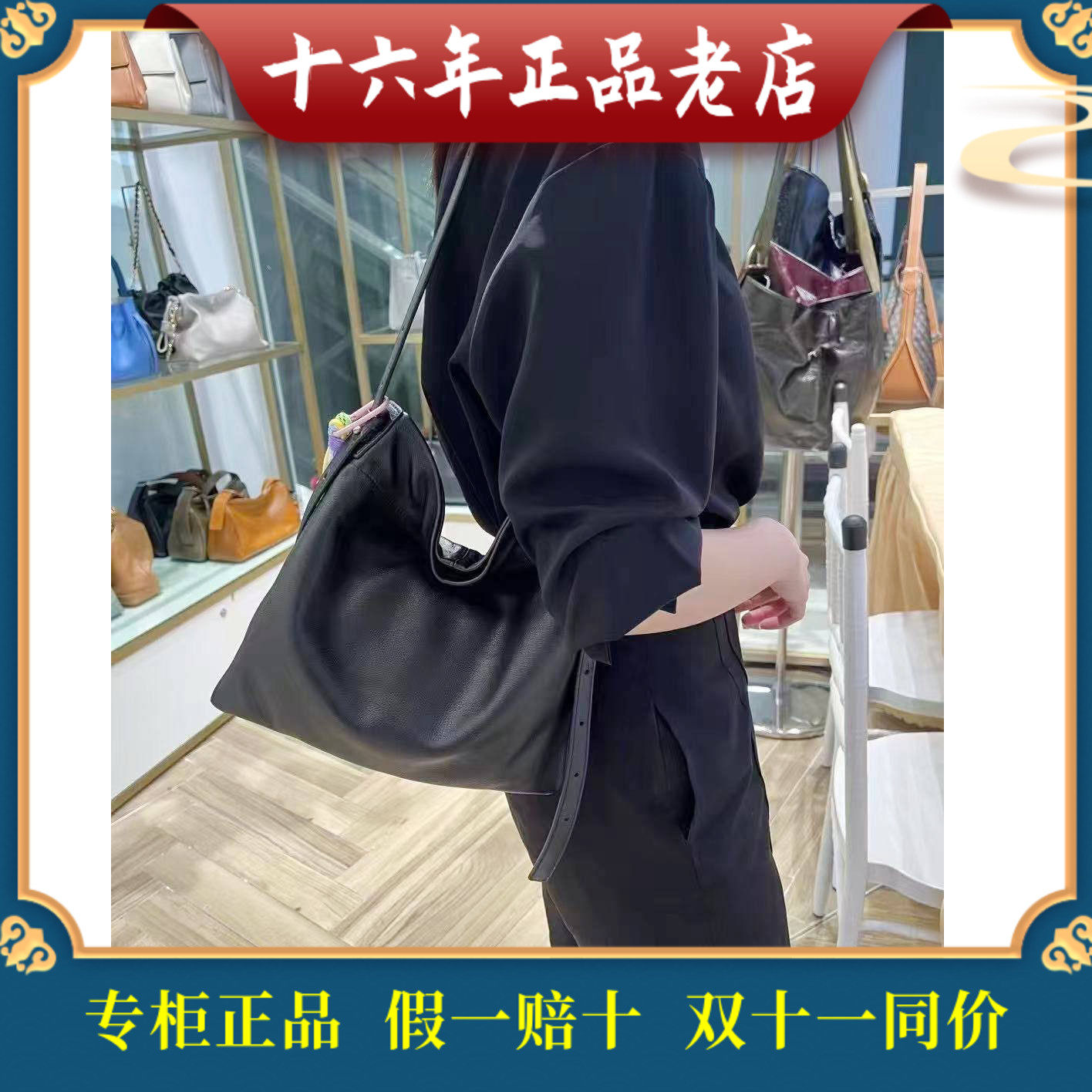 迪桑娜DISSONA新款女包国内代购 头层牛皮单肩背腋下包8252012801