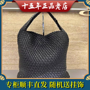 迪桑娜女包2024春夏新款手工编织羊皮大容量水桶子母包轻奢单肩包