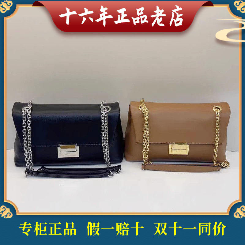 迪桑娜女包真皮正品新款单肩斜挎包小方包豆腐包8244018101 02