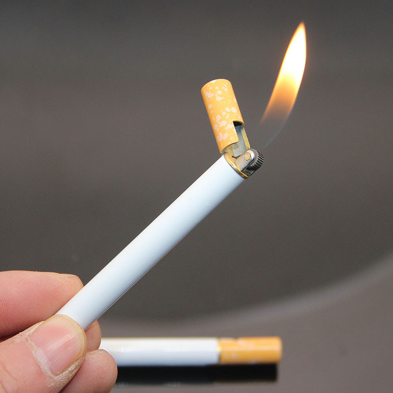 抖音网红超细火机气体创意迷你烟型打火机个性打火机潮流异形火机