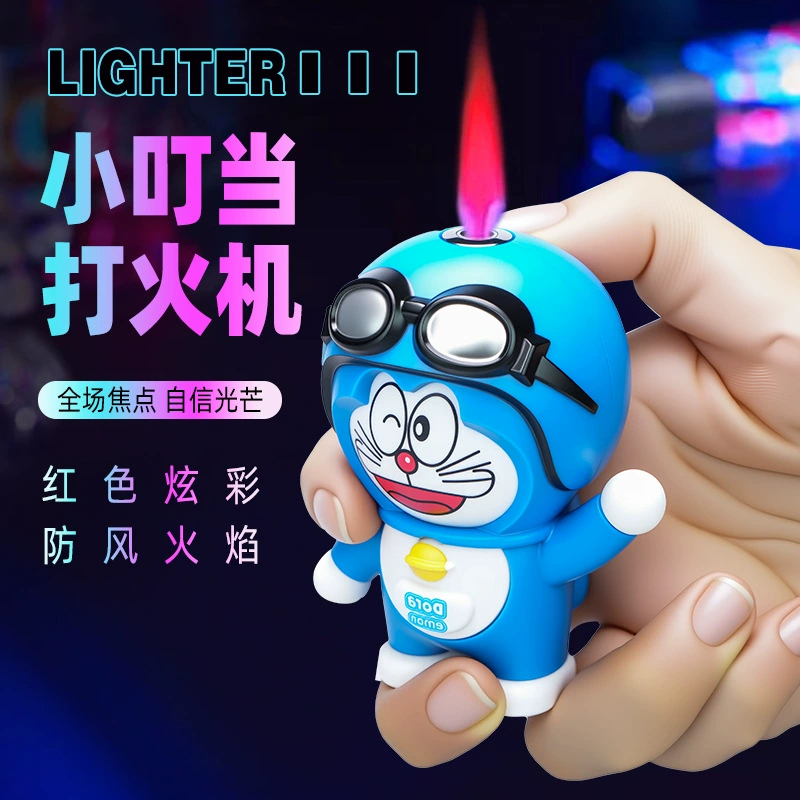 哆啦A梦变脸公仔充气打火机