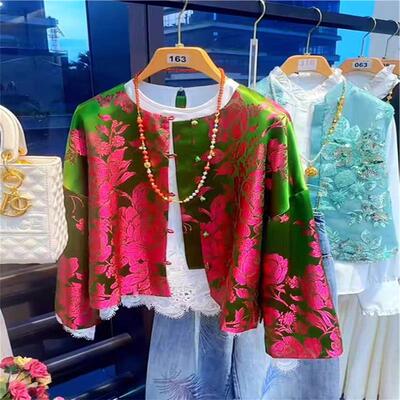 被惊艳到了！今年流行气质高端独特新中式国风外套女唐装复古上衣