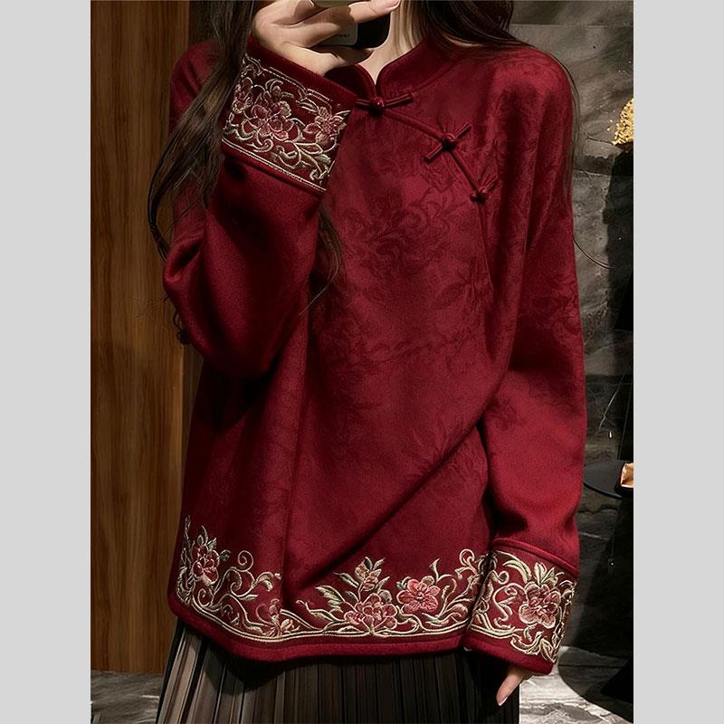 新中式国风上衣禅意高端精致唐装衬衫外套禅意小衫女2025秋季新款