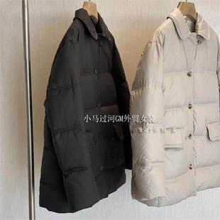 高品质东北95白鹅绒可收腰翻领羽绒服 老客BI入 外贸单 品质