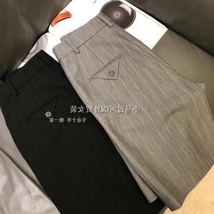 短裤 时髦到飞起 百慕大宽松高腰五分西装 法式 女夏 高阶中性雅痞范