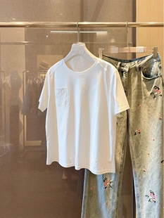 清爽一夏天 牛X货 巨炸裂 小心机复古绣花口袋 T恤 莫代尔棉短袖