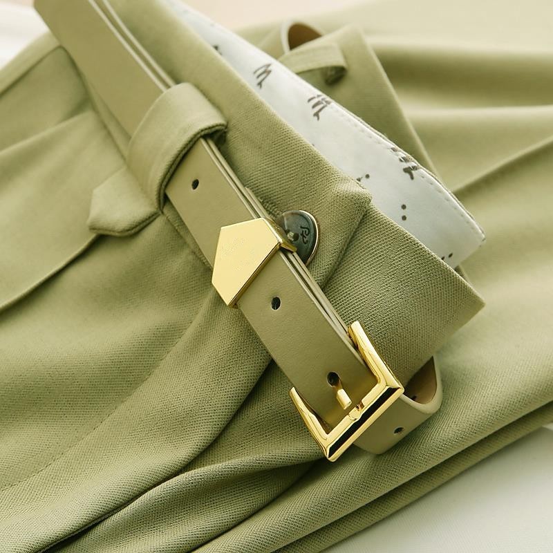 显瘦效果满级！通勤直筒翻边西装裤女小个子九分裤烟管裤春夏新款