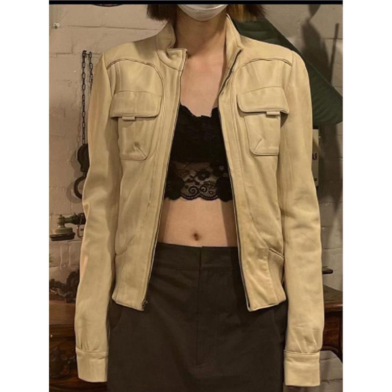 欧洲站设计感小香风工装美式覆古夹克上衣2025年外套