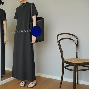 清仓加厚系列气质简单T恤连衣裙 品牌专柜折扣店商场撤回外贸女装