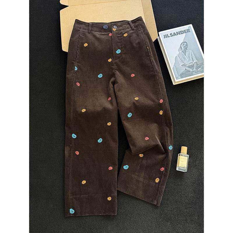 2025秋韩版时尚气质百搭阔腿裤新款法式宽松复古简约显瘦直筒长裤