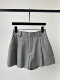 巨炸裂 休闲宽松显瘦小个子直筒裤 高腰西装 女新款 阔腿短裤 牛X货