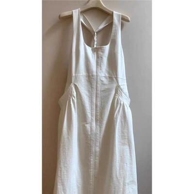 牛X货 巨炸裂！韩系穿搭希腊风休闲背心裙露背编织立体口袋连衣裙