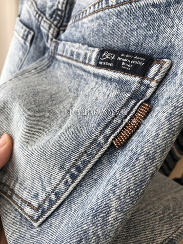 天花板推荐！！土耳其BOSSA进口面料，高腰水洗复古直筒牛仔裤女