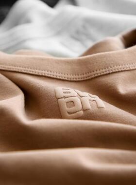 美单da w家！柜价1.4K+！基础百搭直筒圆领纯棉纯色短袖T恤女春季