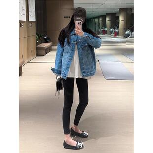 2025早秋新款 独特超好看休闲百搭蓝色牛仔外套女春 巨炸裂 牛X货