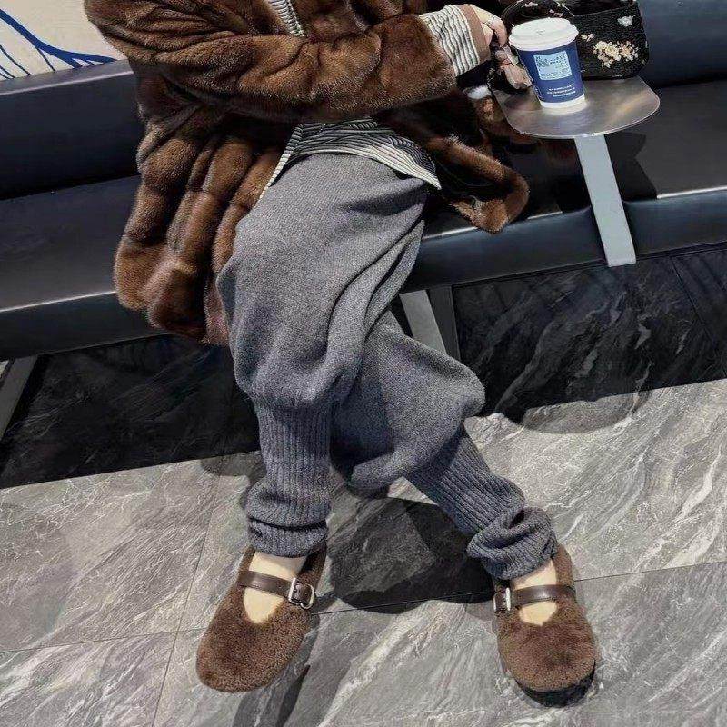 牛X货 巨炸裂！灰色针织灯笼裤女秋冬松紧腰抽绳修身束脚休闲长裤,女装/女士精品,大码裤装,淘宝优惠券,粉丝福利购,淘宝优惠卷