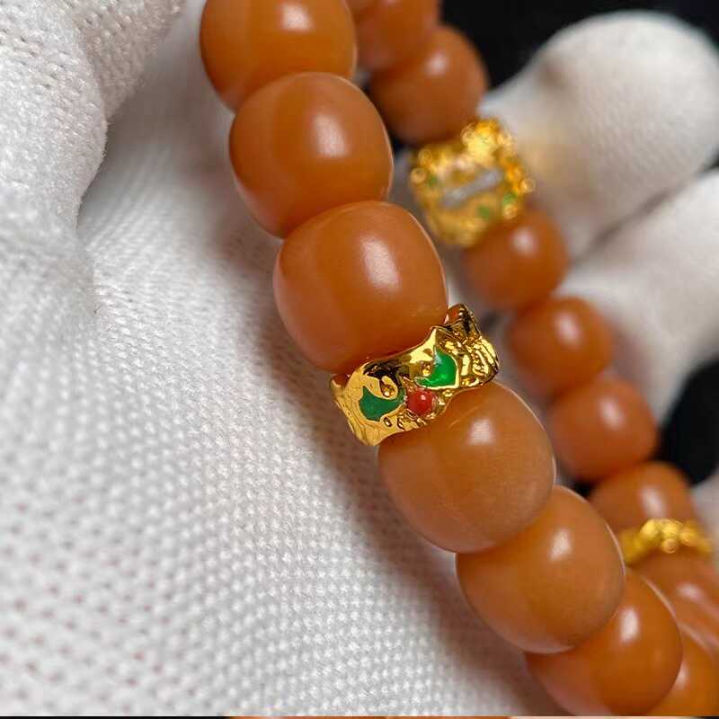 8k镀金卡环卡扣配饰小丑星月金刚猴头百香椰蒂菩提配串魔斯卡环