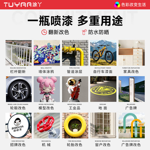 涂丫劳尔色RAL5024粉彩蓝自喷漆